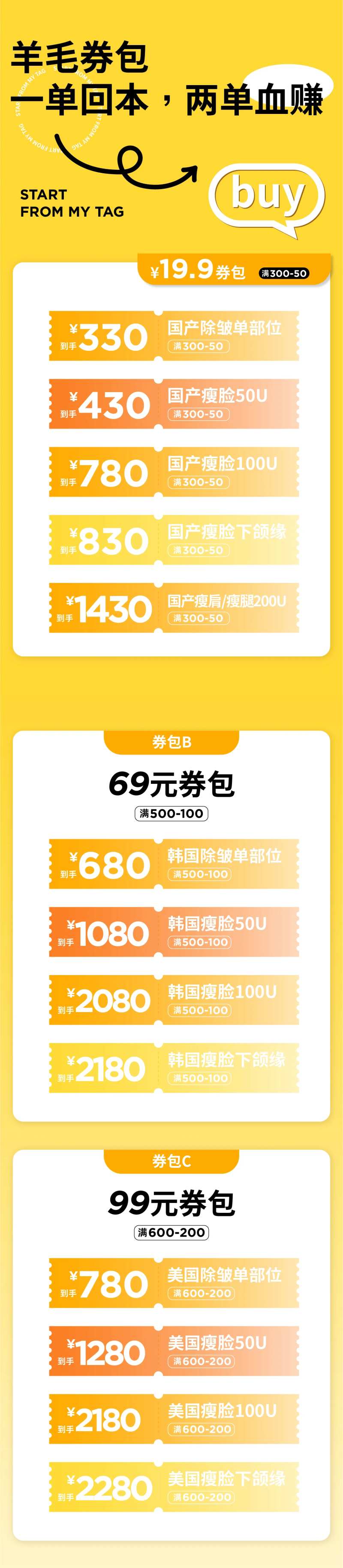 薅羊毛券包长图海报-采灵感-cailinggan.com