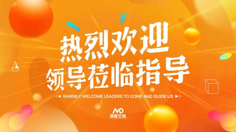 大屏欢迎领导活动背景板-采灵感-cailinggan.com
