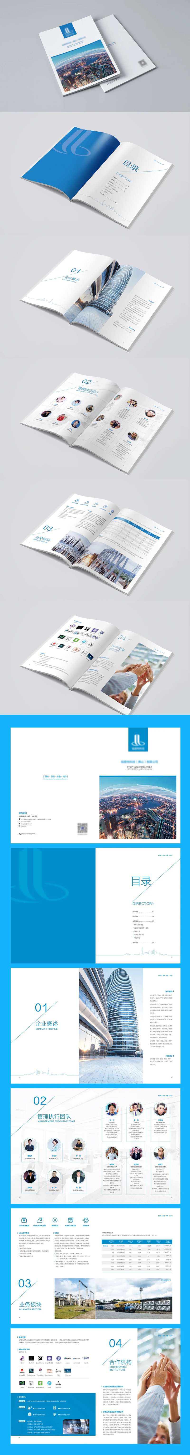 简约大气公司宣传册-采灵感-cailinggan.com