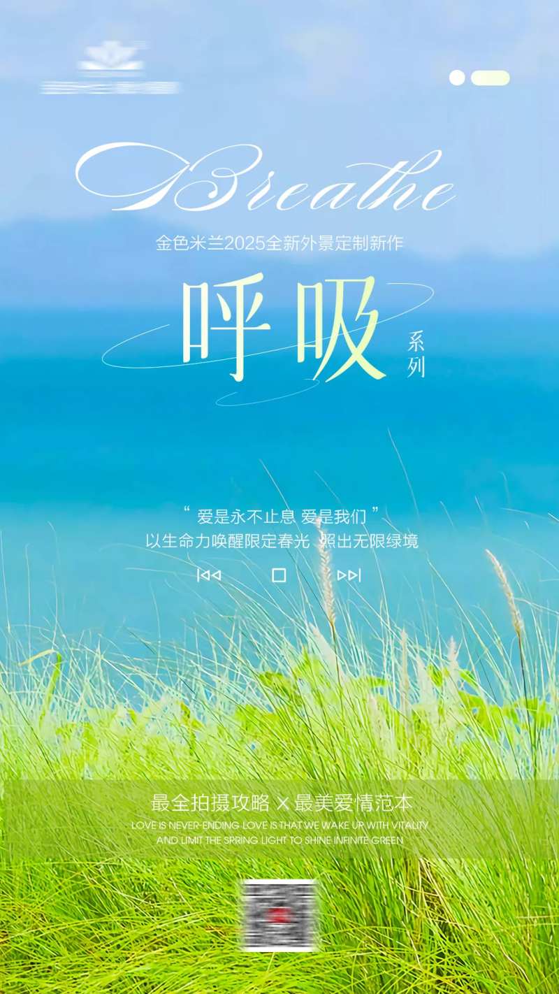婚纱摄影样品春天海报-采灵感-cailinggan.com
