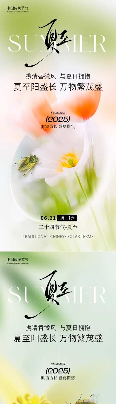夏至清新风格花朵系列 -采灵感-https://www.cailinggan.com/