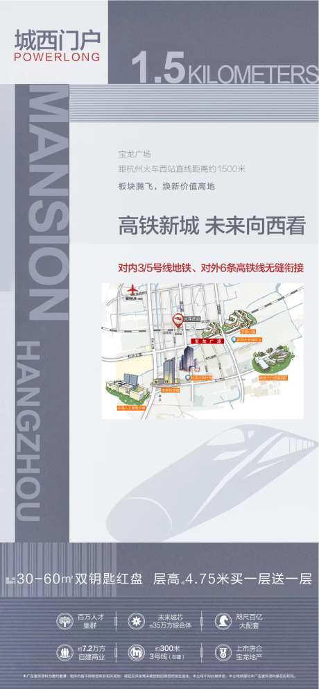 地产交通配套移动端海报-采灵感-cailinggan.com