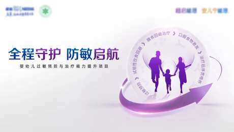 全程守护防敏启航医学背景板-采灵感-https://www.cailinggan.com/