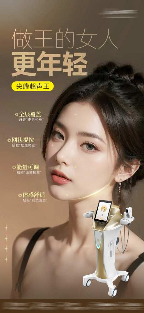 医美尖峰超声王海报-采灵感-https://www.cailinggan.com/