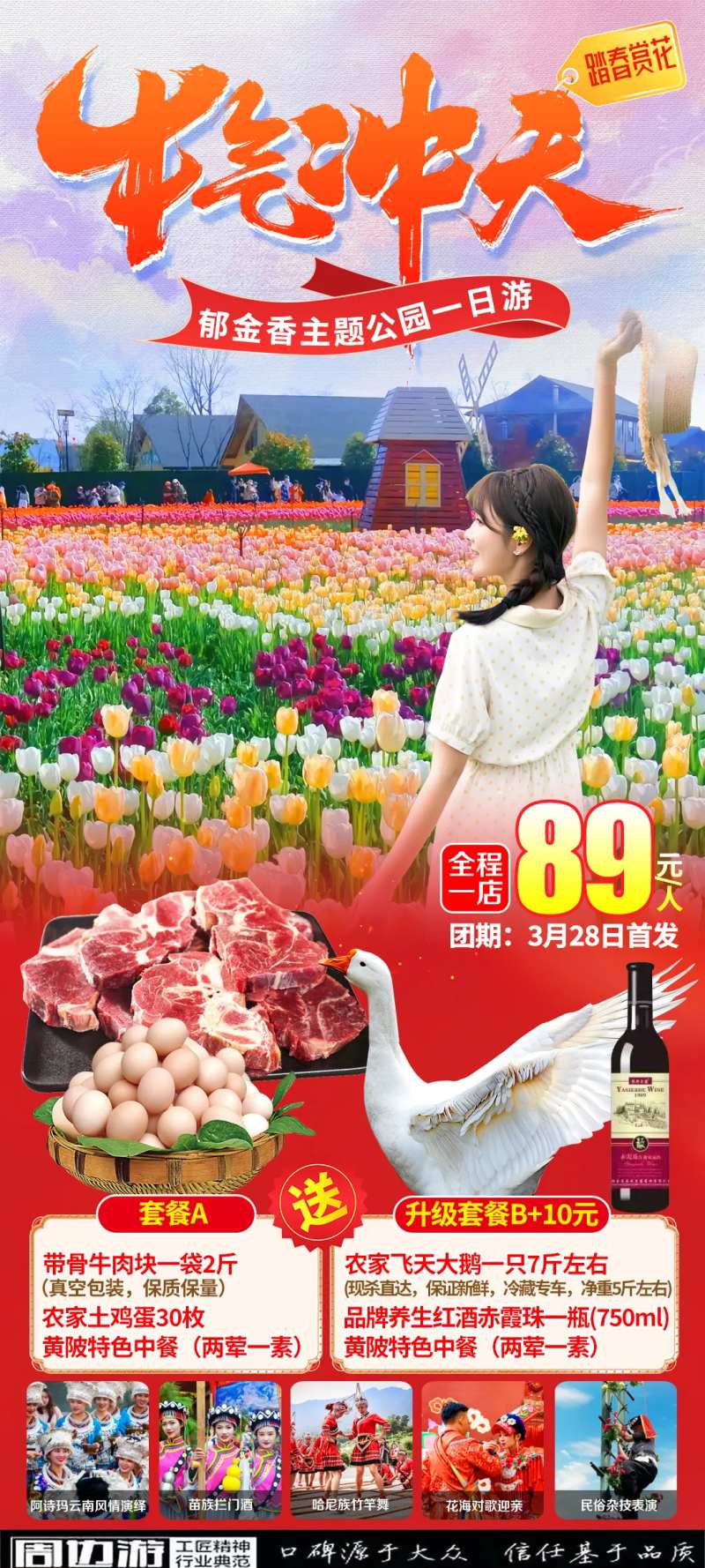 郁金香旅游海报-采灵感-cailinggan.com