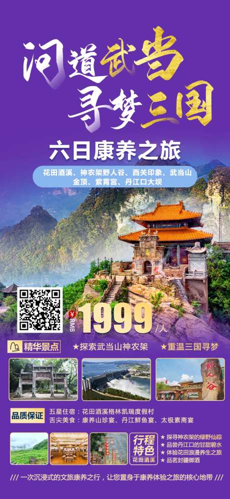 旅游康养海报-采灵感-https://www.cailinggan.com/
