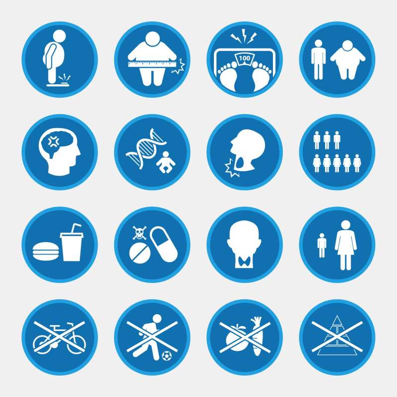 肥胖新陈代谢icon图标设计-采灵感-cailinggan.com