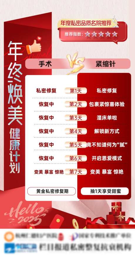 年终私密手术针剂对比图宣传海报-采灵感-https://www.cailinggan.com/
