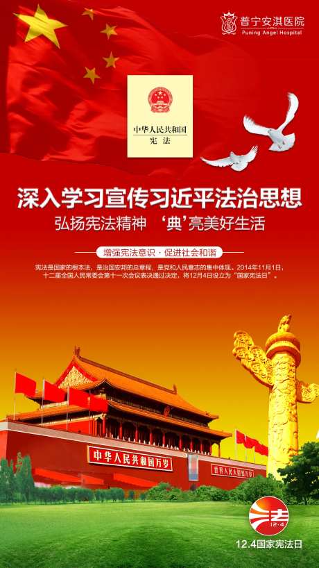 国家宪法日移动端海报-采灵感-https://www.cailinggan.com/