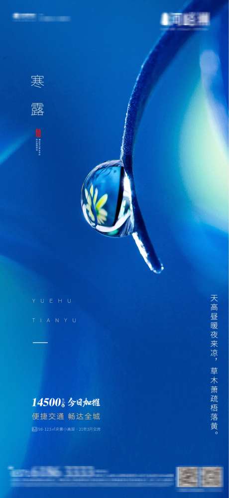 地产寒露季节性海报-采灵感-https://www.cailinggan.com/