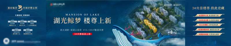 湖居楼尊价值点背景板-采灵感-cailinggan.com