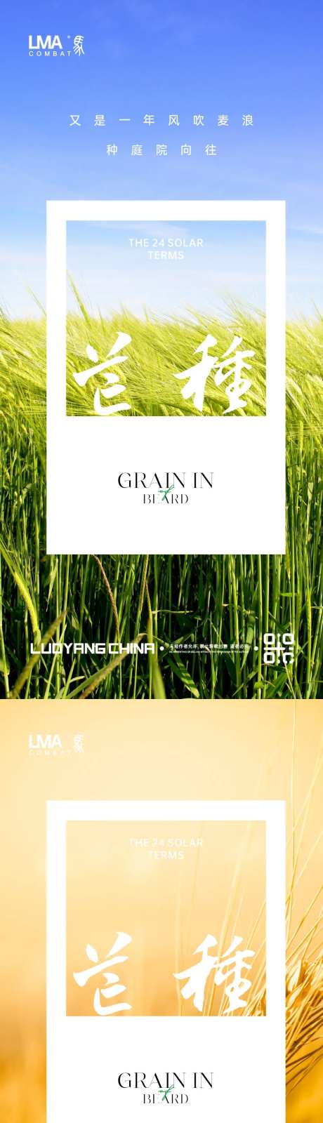地产芒种节日节气海报系列刷屏海报-采灵感-https://www.cailinggan.com/