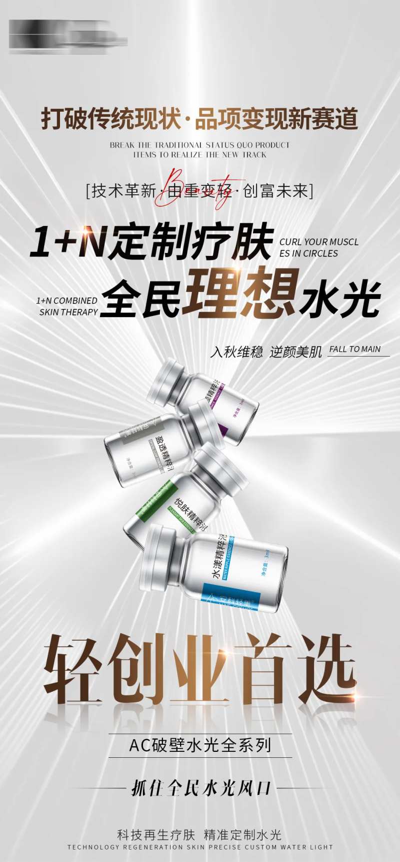 医美水光抗衰产品海报-采灵感-cailinggan.com