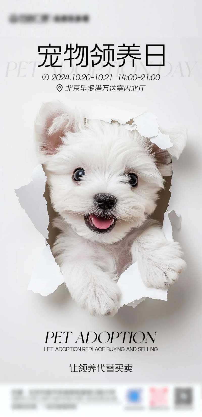宠物领养日海报-采灵感-cailinggan.com