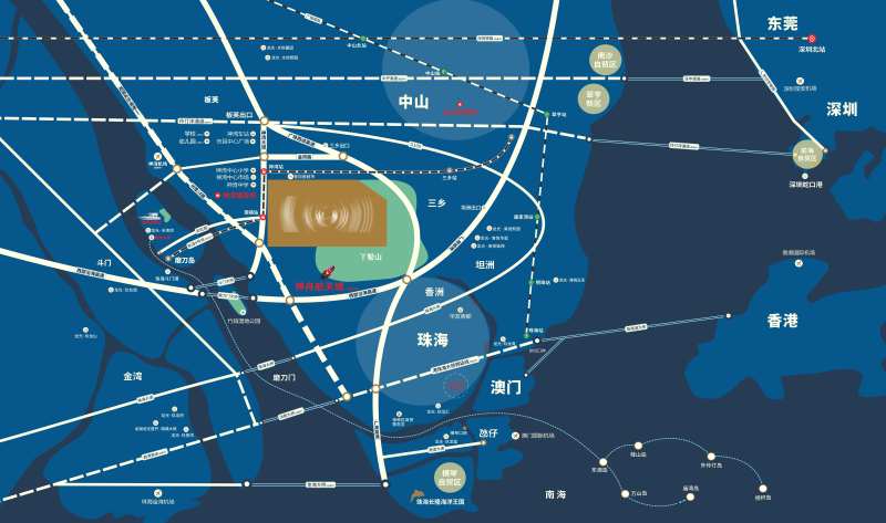 房地产区域图广告展板-采灵感-cailinggan.com