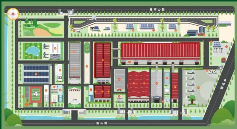 厂区手绘地图设计-采灵感-cailinggan.com