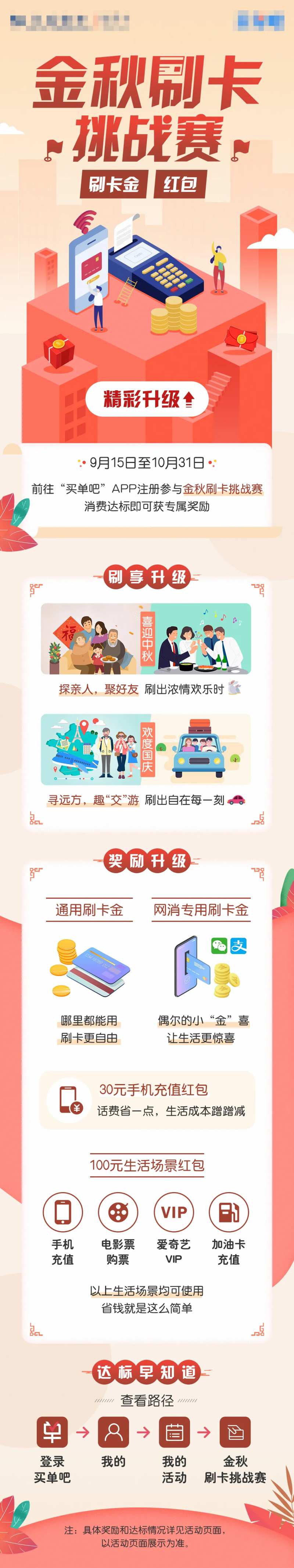 刷卡挑战赛长图活动海报-采灵感-cailinggan.com