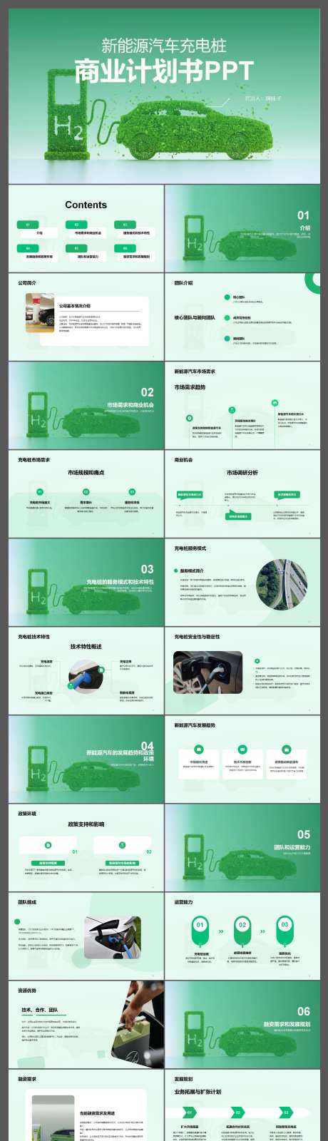 新能源汽车充电桩商业计划书PPT-采灵感-https://www.cailinggan.com/