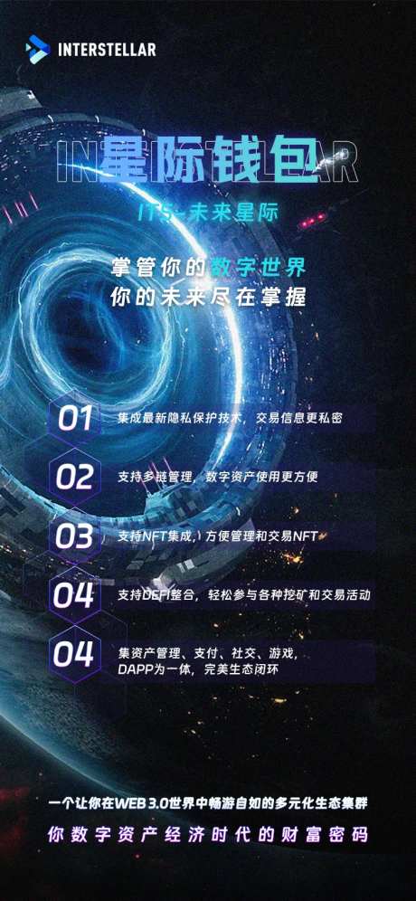 区块链钱包宣传海报-采灵感-https://www.cailinggan.com/