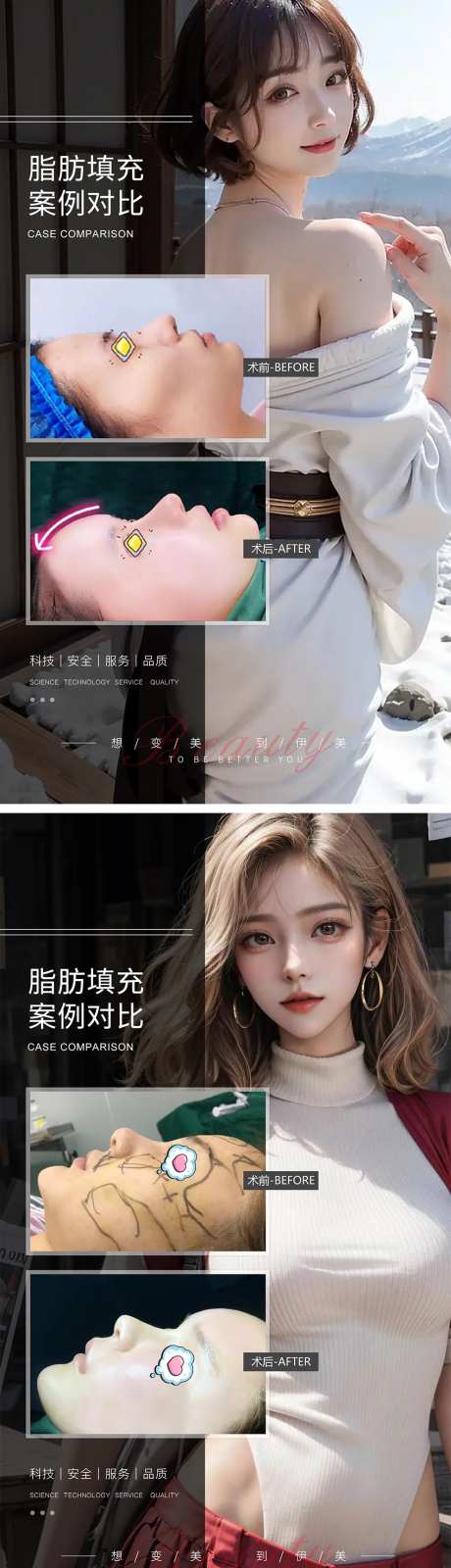 面部脂肪填充案例对比-采灵感-https://www.cailinggan.com/
