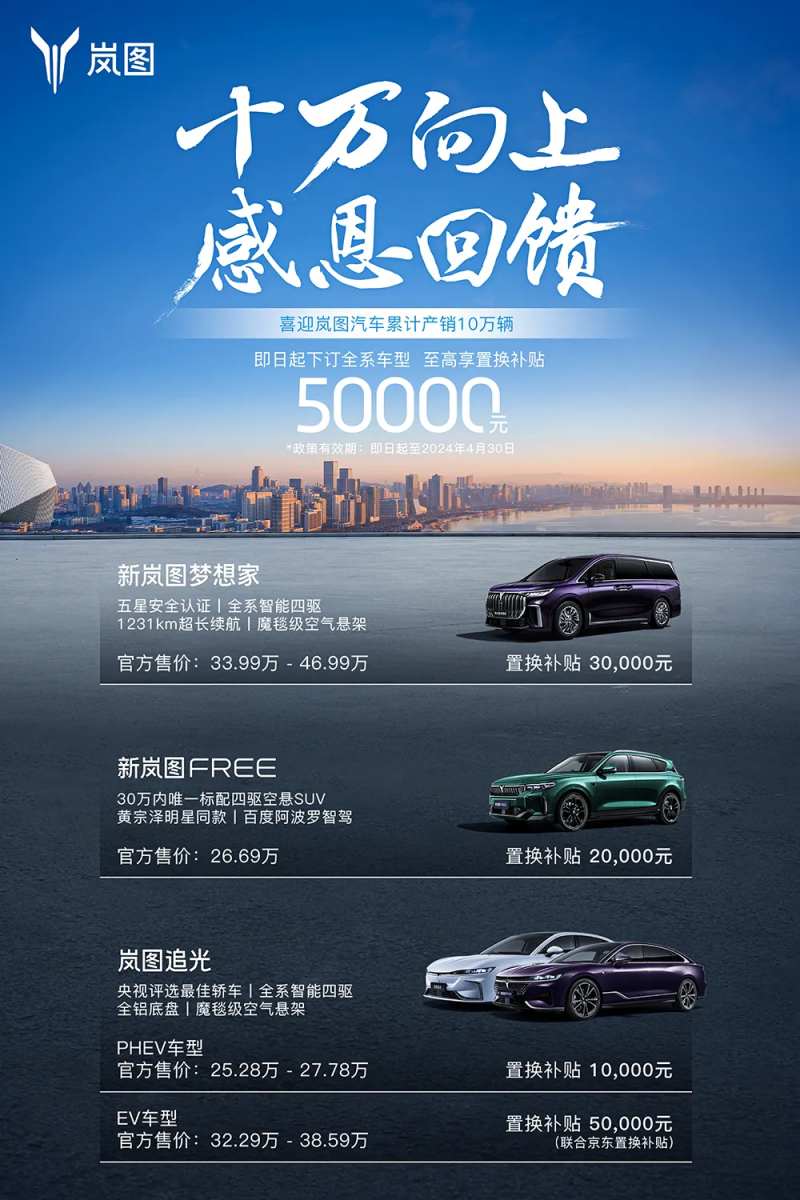 岚图汽车感恩回馈活动海报-采灵感-cailinggan.com