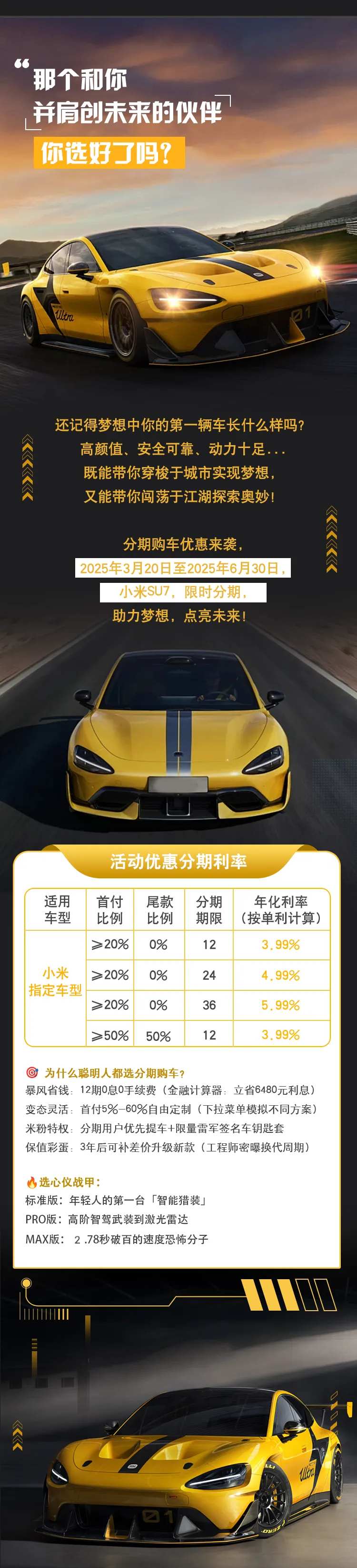 汽车推文分期购车长图专题设计-采灵感-cailinggan.com