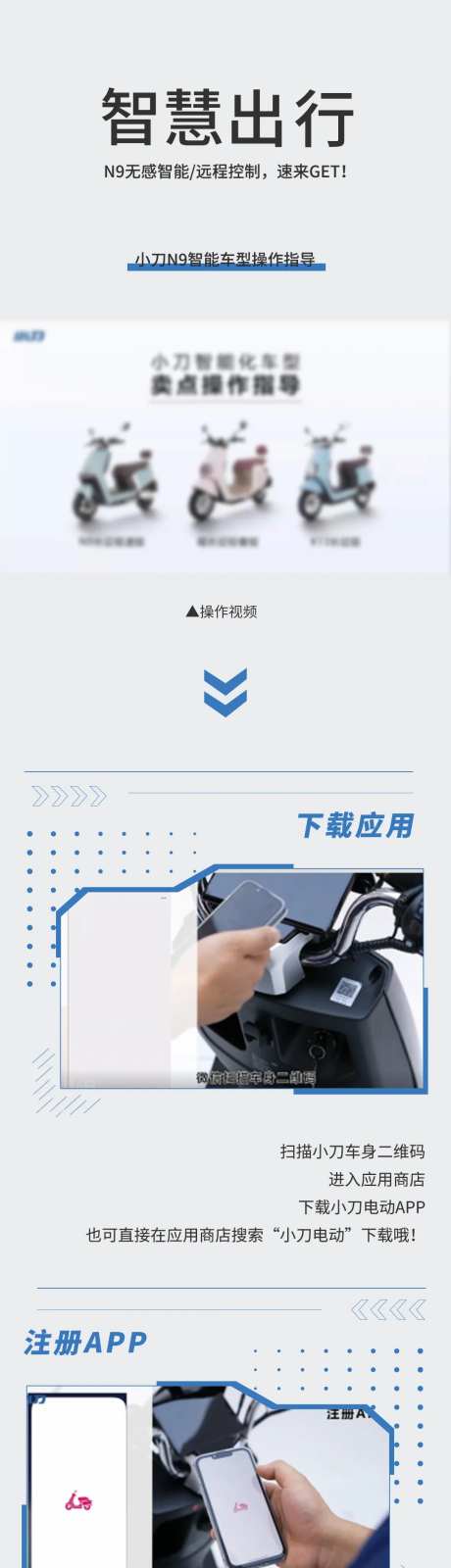 智慧出行电动车SVG长图海报-采灵感-https://www.cailinggan.com/