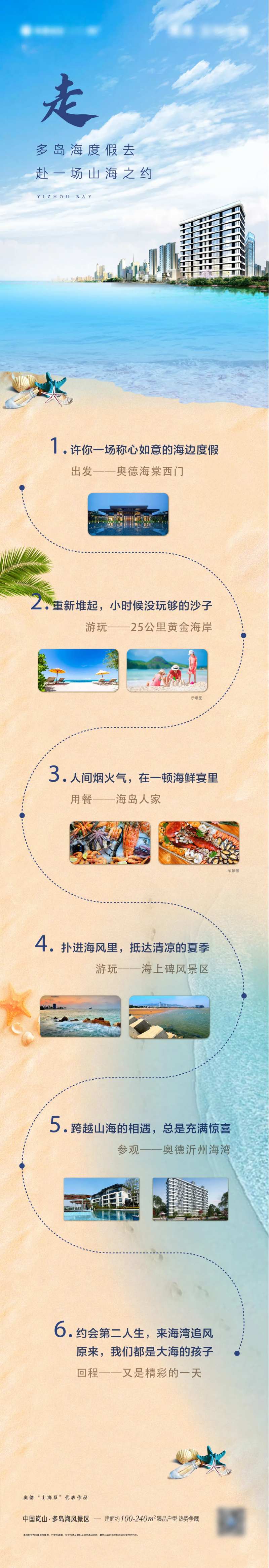 地产海景旅游路线规划长图-采灵感-cailinggan.com