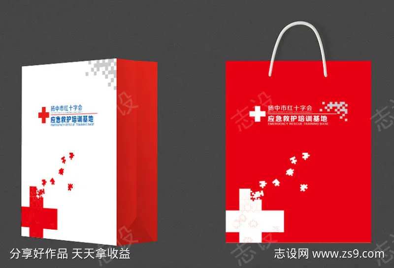 红十字手提袋-采灵感-cailinggan.com