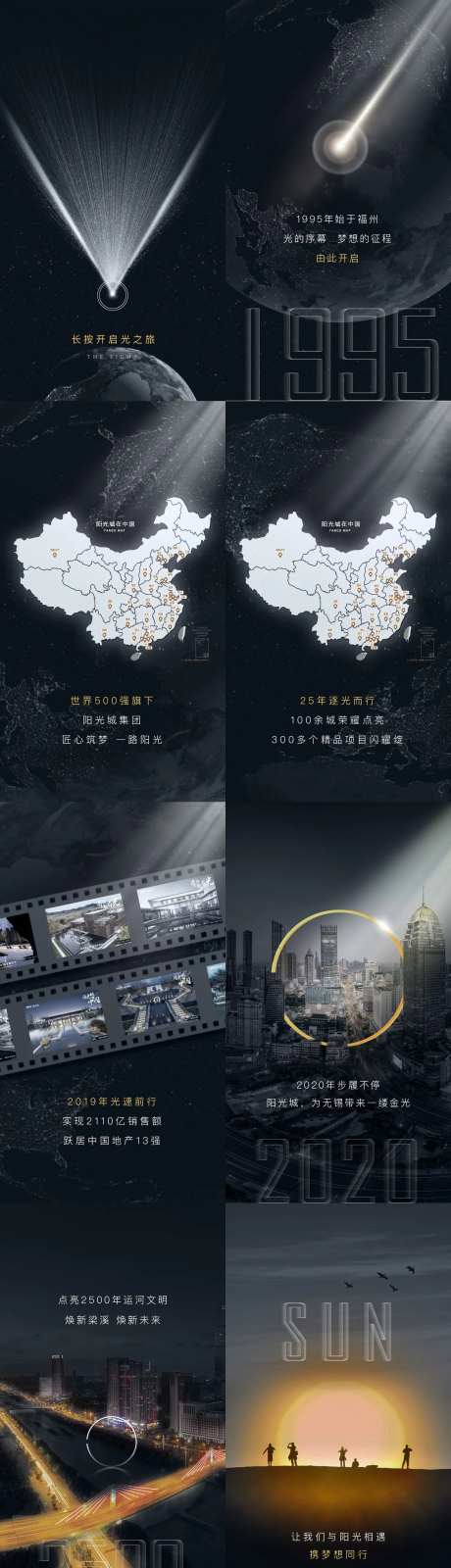 地产城市品牌发布H5系列海报-采灵感-https://www.cailinggan.com/