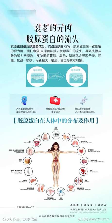 胶原流失海报-采灵感-https://www.cailinggan.com/