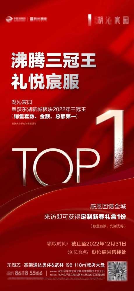 房地产三冠王TOP1海报                                                                                                                                                                                            -采灵感-https://www.cailinggan.com/