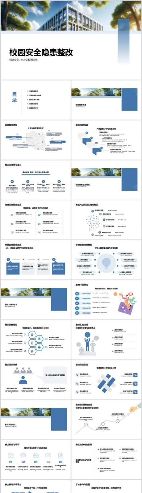 校园安全隐患整改PPT-采灵感-https://www.cailinggan.com/