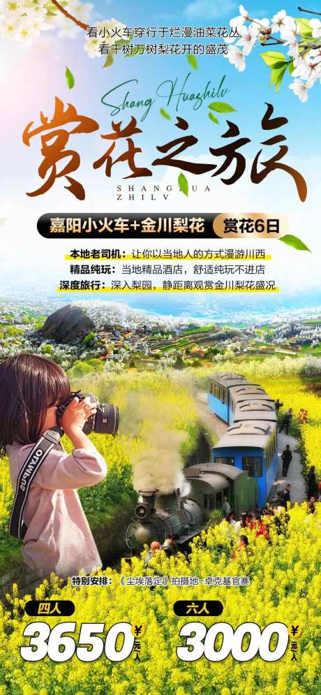 嘉阳小火车旅游海报-采灵感-https://www.cailinggan.com/