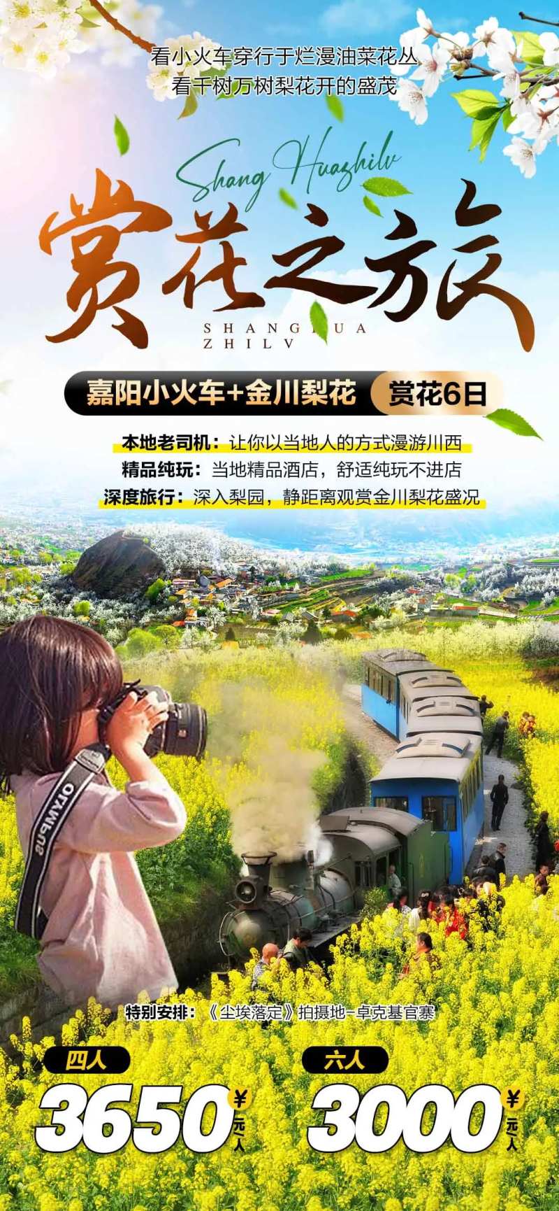 嘉阳小火车旅游海报-采灵感-cailinggan.com