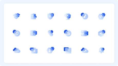 B端毛玻璃质感图标设计-采灵感-https://www.cailinggan.com/