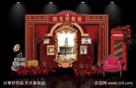 民国风老上海照相馆美陈-采灵感-https://www.cailinggan.com/