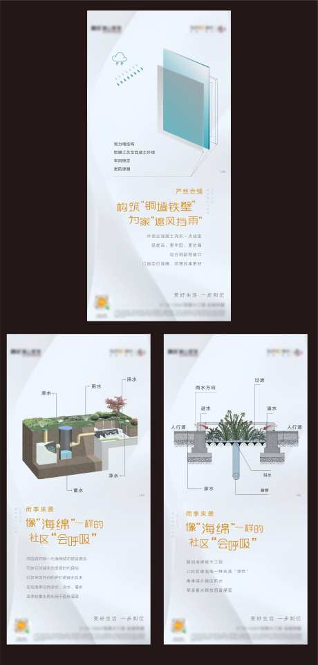 海绵社区工法系列海报-采灵感-https://www.cailinggan.com/