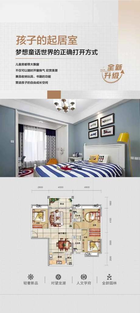 高端地产户型儿童房海报-采灵感-https://www.cailinggan.com/