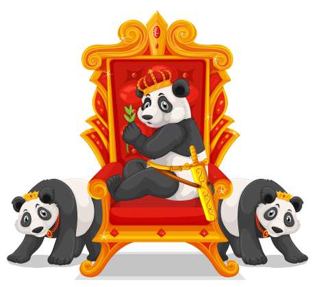 熊猫卡通贴纸-采灵感-cailinggan.com