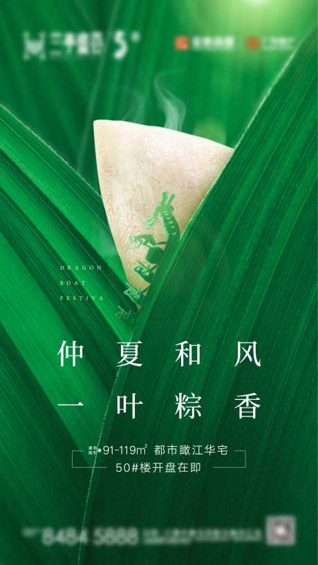 端午粽子节日海报-采灵感-https://www.cailinggan.com/