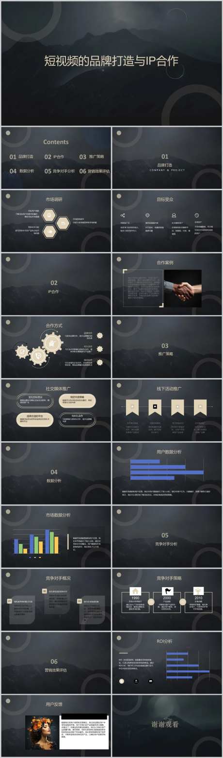 短视频的品牌打造与IP合作PPT-采灵感-https://www.cailinggan.com/