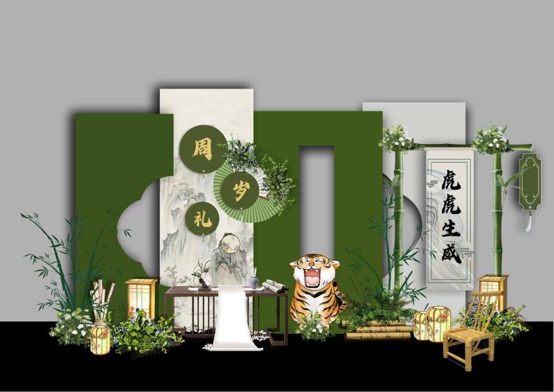 周岁礼美陈-采灵感-cailinggan.com