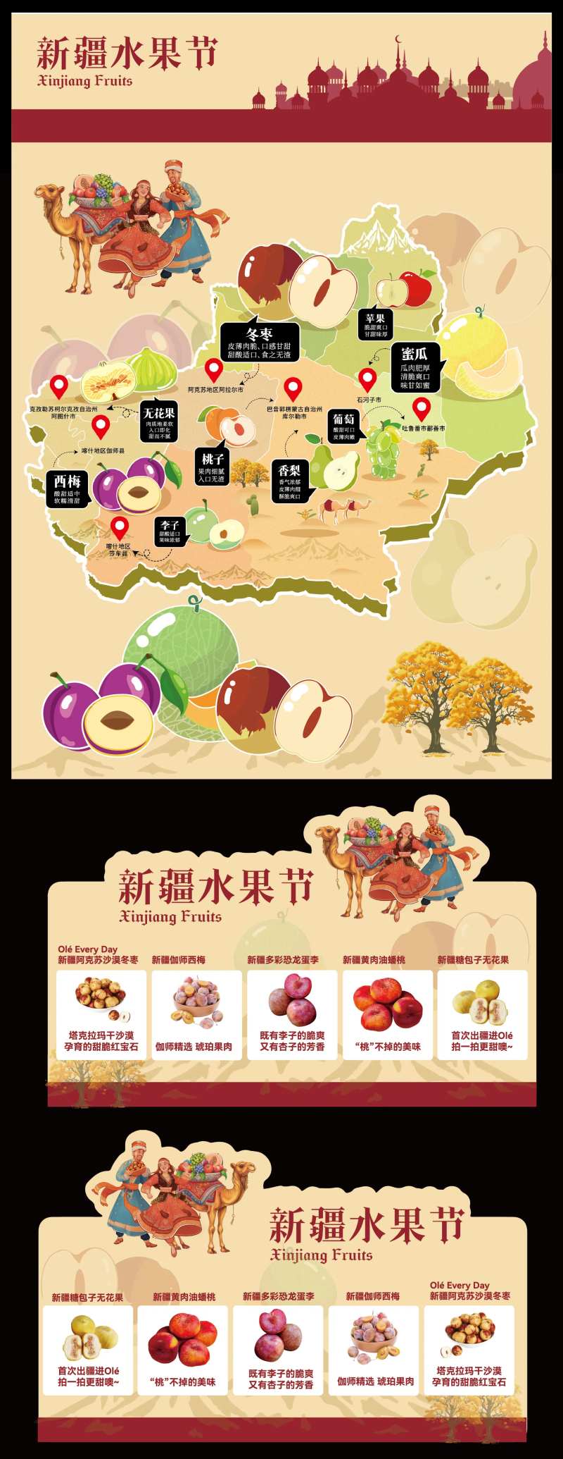 新疆水果海报异形牌-采灵感-cailinggan.com
