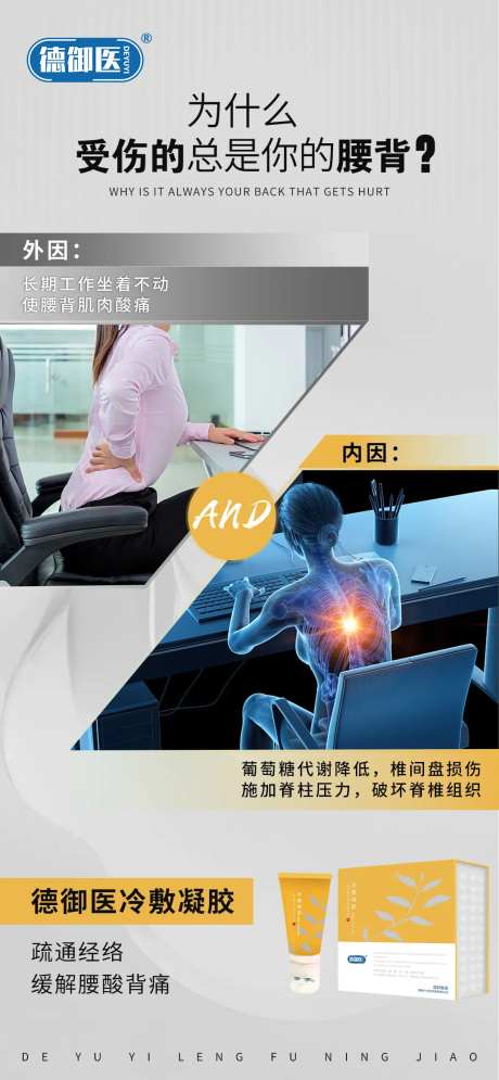 关节疼痛大健康海报-采灵感-https://www.cailinggan.com/