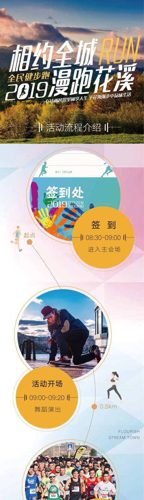 地产慢跑活动流程长图-采灵感-https://www.cailinggan.com/