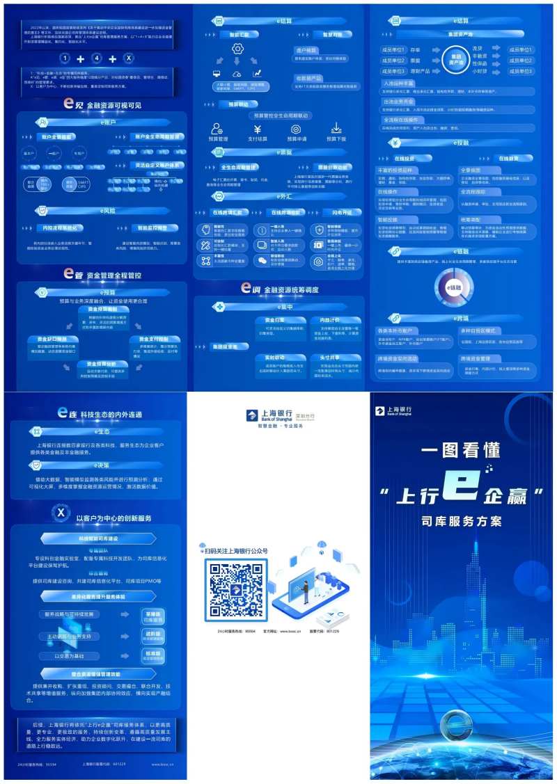 科技类蓝色三折页-采灵感-cailinggan.com