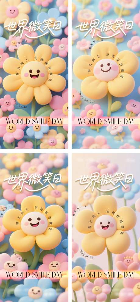 世界微笑日海报-采灵感-https://www.cailinggan.com/