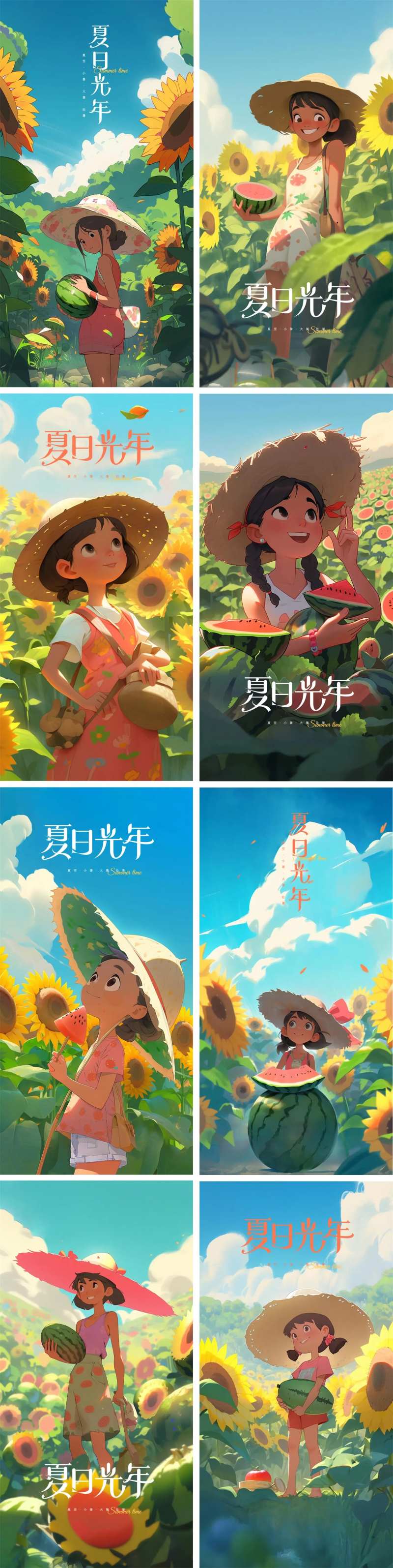 夏日光年小暑大暑初暑海报-采灵感-cailinggan.com