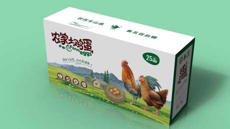 农家土鸡蛋包装设计-采灵感-https://www.cailinggan.com/
